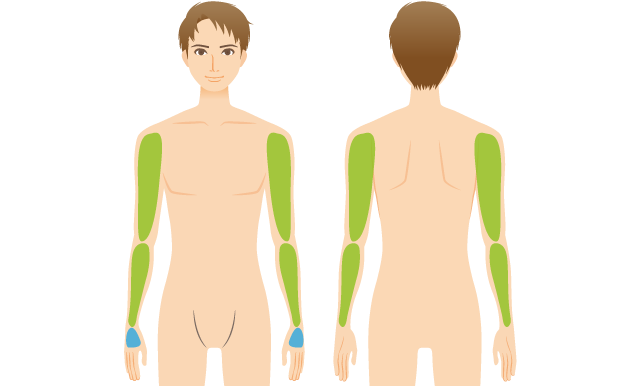 腕全体脱毛のサービス